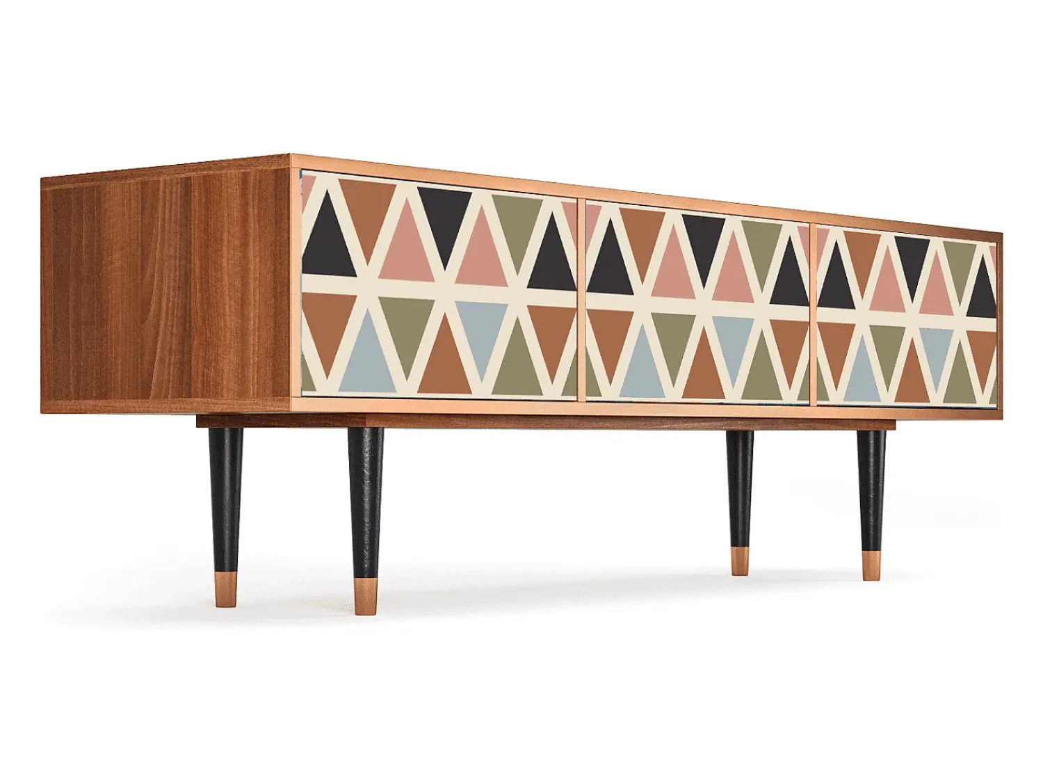 Mueble de TV - 170х59х48 cm - T4 - Royal Triangles, Nogueira^ Móvel De Tv