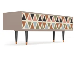 Móvel De Tv| Mueble de TV - 170х59х48 cm - T4 - Royal Triangles, Latte Bege