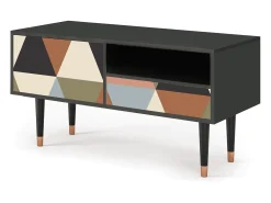 Mueble de TV - 115х59х48 cm - T3 - Royal Triangles, Antracite^ Móvel De Tv