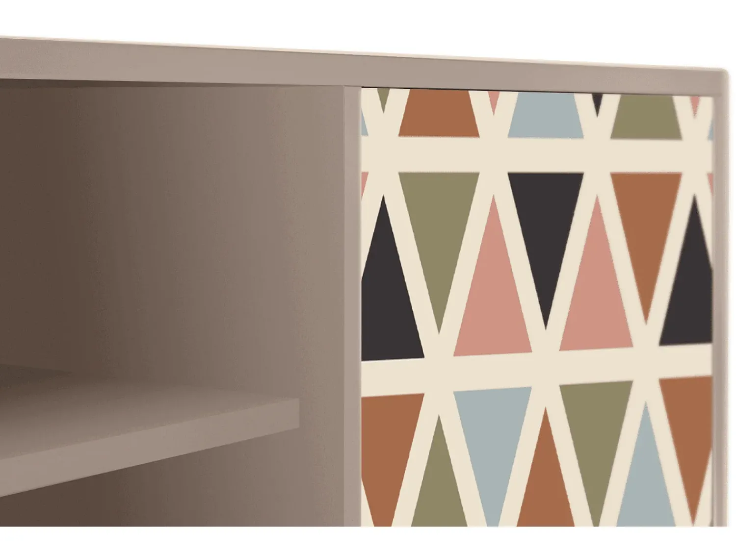Mueble de TV - 170х69х48 cm - T2 - Royal Triangles, Latte^ Móvel De Tv