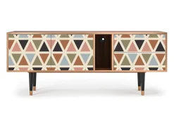 Mueble de TV - 170х69х48 cm - T1 - Royal Triangles, Nogueira^ Móvel De Tv