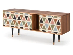 Mueble de TV - 170х69х48 cm - T1 - Royal Triangles, Nogueira^ Móvel De Tv