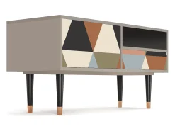 Móvel De Tv* Mueble de TV - 115х59х48 cm - T3 - Royal Triangles, Areia Bege