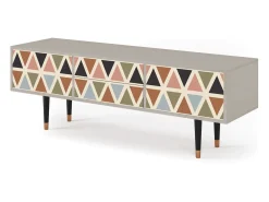 Móvel De Tv| Mueble de TV - 170х59х48 cm - T4 - Royal Triangles, Areia Bege
