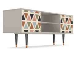 Hot Mueble de TV - 170х69х48 cm - T2 - Royal Triangles, Areia Bege