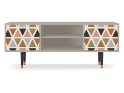 Hot Mueble de TV - 170х69х48 cm - T2 - Royal Triangles, Areia Bege