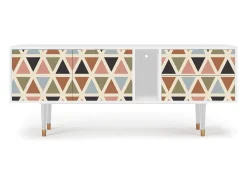 Mueble de TV - 170х69х48 cm - T1 - Royal Triangles, Branco^ Móvel De Tv