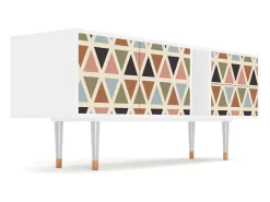 Mueble de TV - 170х69х48 cm - T1 - Royal Triangles, Branco^ Móvel De Tv