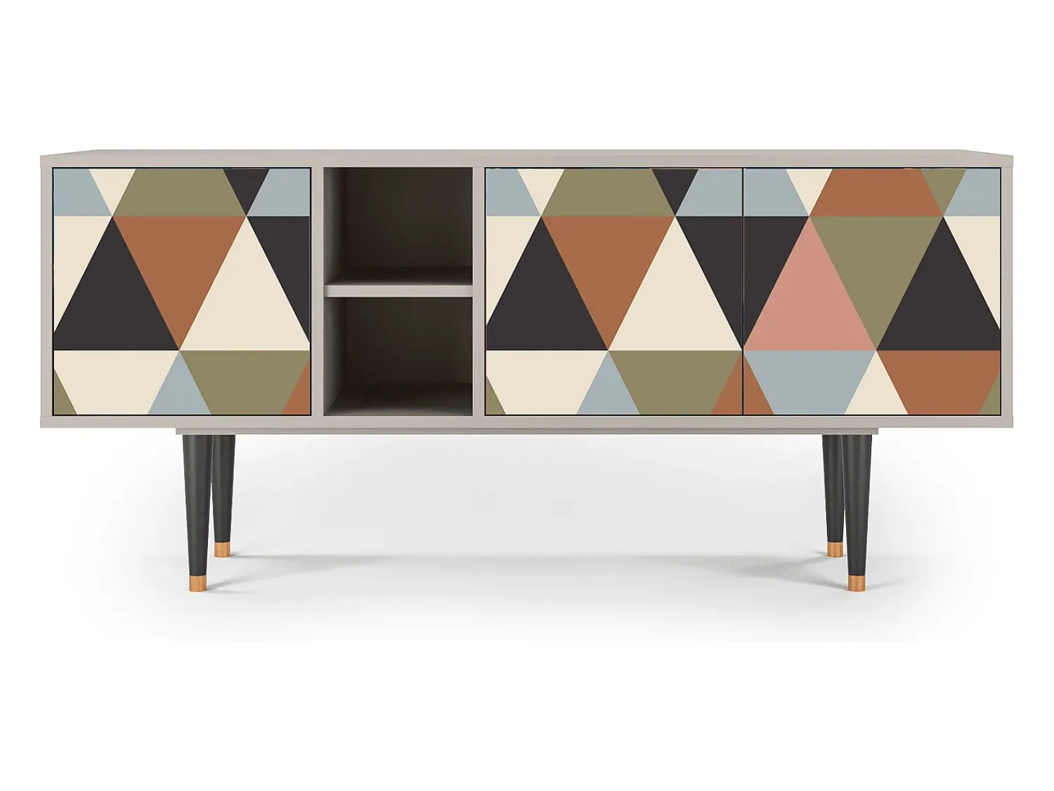 Mueble de TV - 150х69х41 cm - T5 - Royal Triangles, Areia^ Móvel De Tv