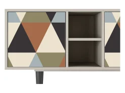 Mueble de TV - 150х69х41 cm - T5 - Royal Triangles, Areia^ Móvel De Tv