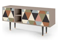 Mueble de TV - 150х69х41 cm - T5 - Royal Triangles, Latte^ Móvel De Tv