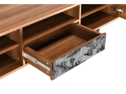 Móvel De Tv| Mueble de TV - 170х59х41 cm - T6 - Rusticorum, Nogueira Castanho