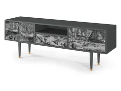 Outlet Mueble de TV - 170х59х41 cm - T6 - Rusticorum, Antracite Cinza antracite