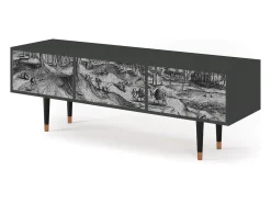 Mueble de TV - 170х59х48 cm - T4 - Rusticorum, Antracite^ Móvel De Tv