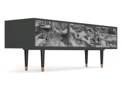 Mueble de TV - 170х59х48 cm - T4 - Rusticorum, Antracite^ Móvel De Tv