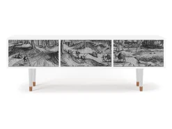 Mueble de TV - 170х59х48 cm - T4 - Rusticorum, Branco^ Móvel De Tv
