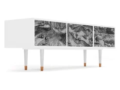 Mueble de TV - 170х59х48 cm - T4 - Rusticorum, Branco^ Móvel De Tv