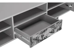 Móvel De Tv* Mueble de TV - 170х59х41 cm - T6 - Rusticorum, Cinza Cinzento