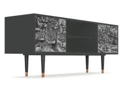 Mueble de TV - 170х69х48 cm - T2 - Rusticorum, Antracite^ Móvel De Tv