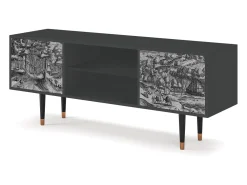 Mueble de TV - 170х69х48 cm - T2 - Rusticorum, Antracite^ Móvel De Tv