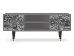 Discount Mueble de TV - 170х69х48 cm - T2 - Rusticorum, Cinza Cinzento