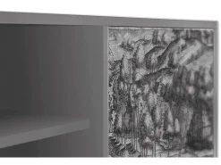 Discount Mueble de TV - 170х69х48 cm - T2 - Rusticorum, Cinza Cinzento