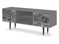 Discount Mueble de TV - 170х69х48 cm - T2 - Rusticorum, Cinza Cinzento