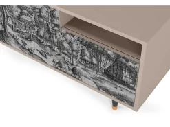Mueble de TV - 125х56х41 cm - T7 - Rusticorum, Latte^ Móvel De Tv