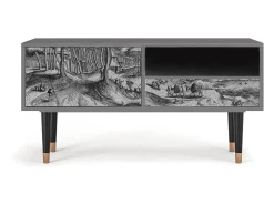 Móvel De Tv* Mueble de TV - 115х59х48 cm - T3 - Rusticorum, Areia Bege