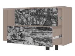 New Mueble de TV - 170х69х48 cm - T1 - Rusticorum, Latte Bege