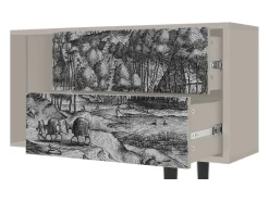 Móvel De Tv* Mueble de TV - 170х69х48 cm - T1 - Rusticorum, Areia Bege