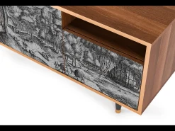Móvel De Tv| Mueble de TV - 125х56х41 cm - T7 - Rusticorum, Nogueira Castanho