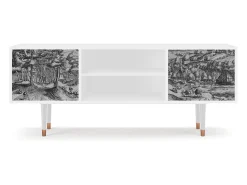 Móvel De Tv* Mueble de TV - 170х69х48 cm - T2 - Rusticorum, Branco Bege