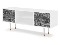 Móvel De Tv* Mueble de TV - 170х69х48 cm - T2 - Rusticorum, Branco Bege