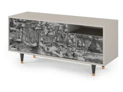Móvel De Tv| Mueble de TV - 125х56х41 cm - T7 - Rusticorum, Areia Bege