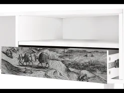 Mueble de TV - 115х59х48 cm - T3 - Rusticorum, Branco^ Móvel De Tv