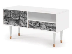 Mueble de TV - 115х59х48 cm - T3 - Rusticorum, Branco^ Móvel De Tv