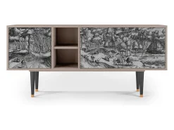 Outlet Mueble de TV - 150х69х41 cm - T5 - Rusticorum, Latte Bege