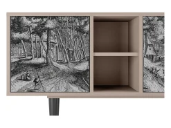 Outlet Mueble de TV - 150х69х41 cm - T5 - Rusticorum, Latte Bege