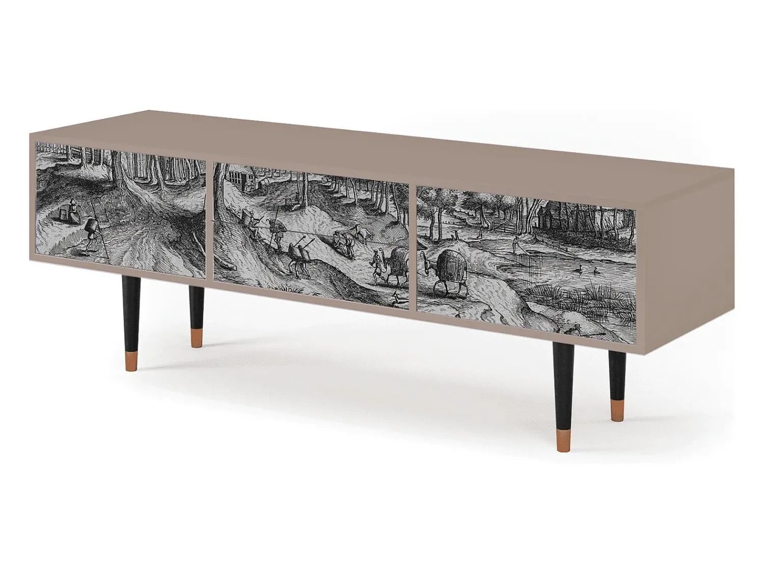 Sale Mueble de TV - 170х59х48 cm - T4 - Rusticorum, Latte Bege