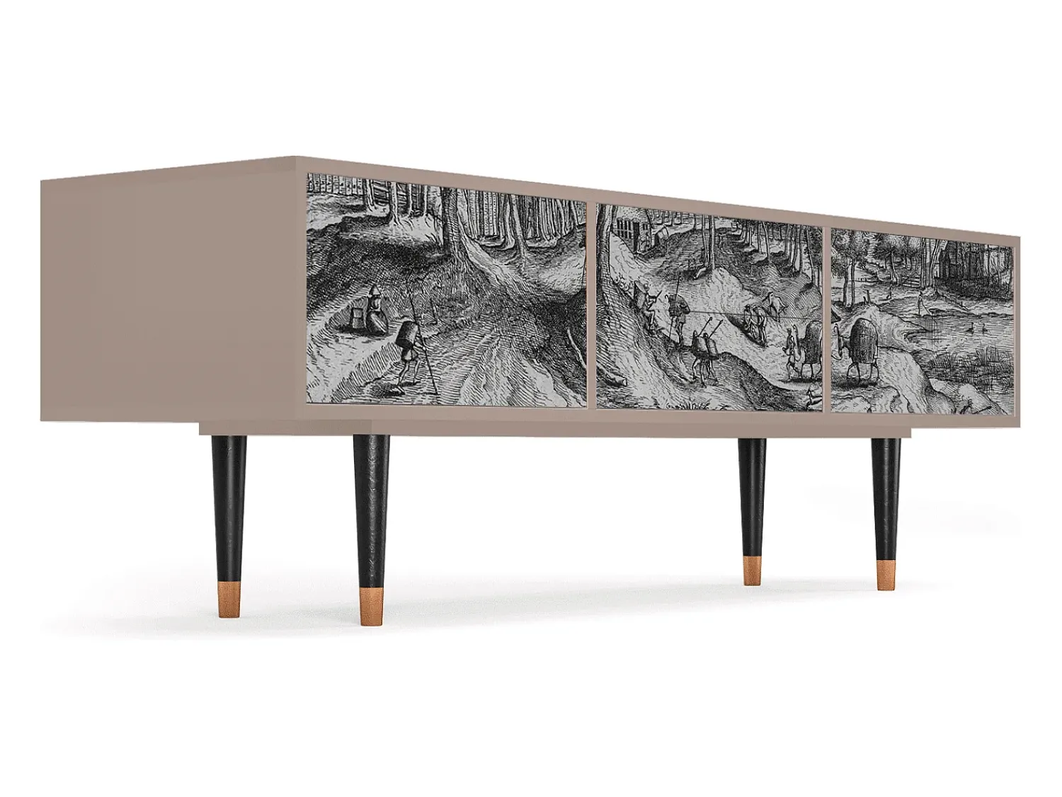 Sale Mueble de TV - 170х59х48 cm - T4 - Rusticorum, Latte Bege