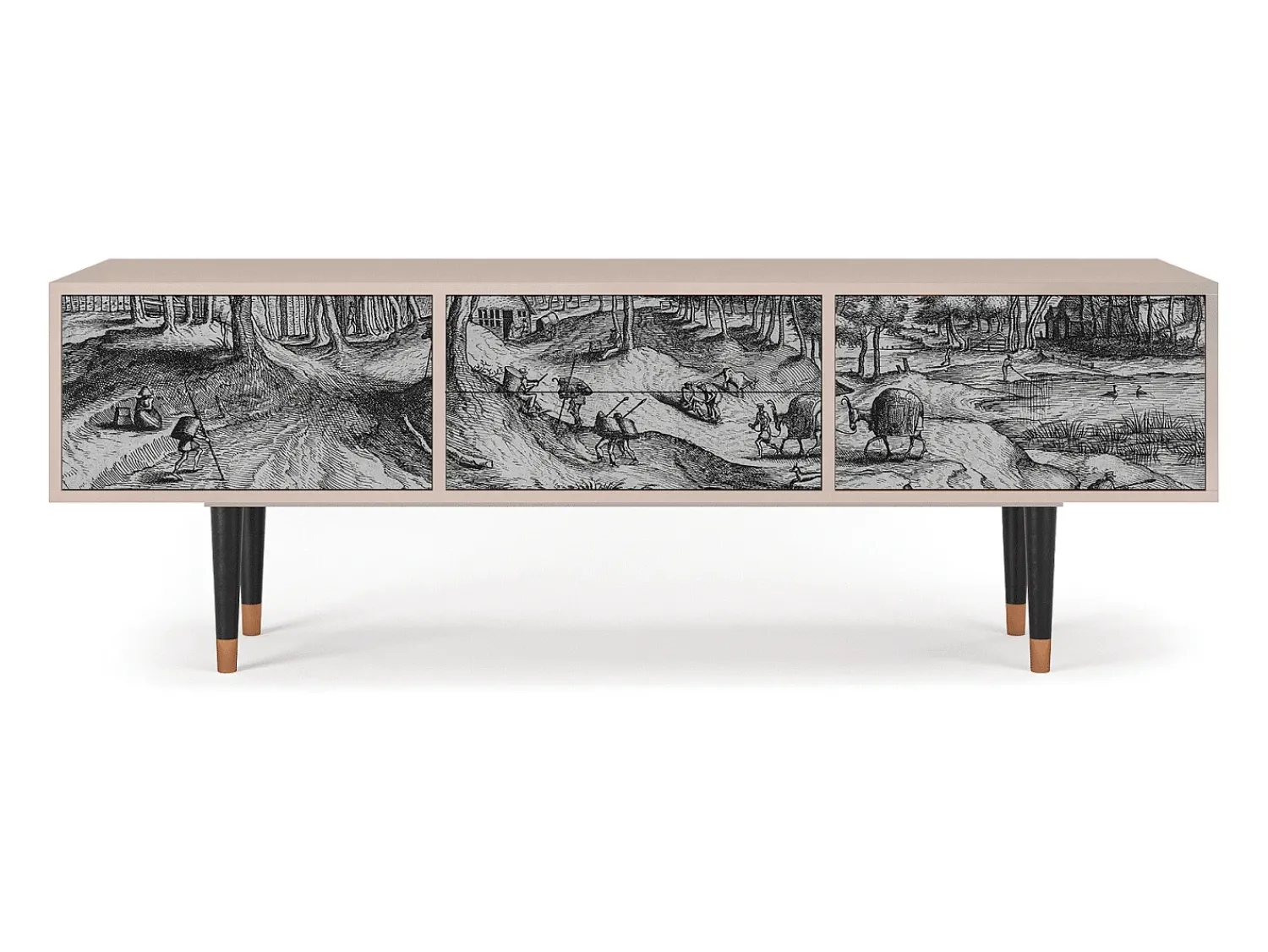 Sale Mueble de TV - 170х59х48 cm - T4 - Rusticorum, Latte Bege