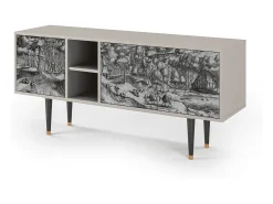 Móvel De Tv| Mueble de TV - 150х69х41 cm - T5 - Rusticorum, Areia Bege