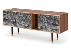 Móvel De Tv* Mueble de TV - 170х69х48 cm - T1 - Rusticorum, Nogueira Castanho