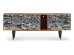 Móvel De Tv* Mueble de TV - 170х69х48 cm - T1 - Rusticorum, Nogueira Castanho