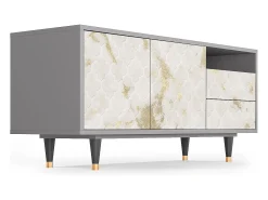 Móvel De Tv* Mueble de TV - 125х56х41 cm - T7 - Sahara desert, Cinza Cinzento