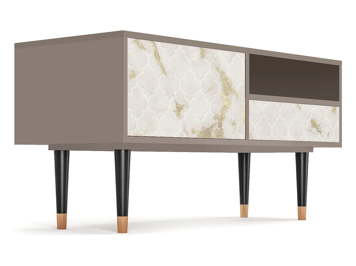 Móvel De Tv* Mueble de TV - 115х59х48 cm - T3 - Sahara desert, Latte Bege