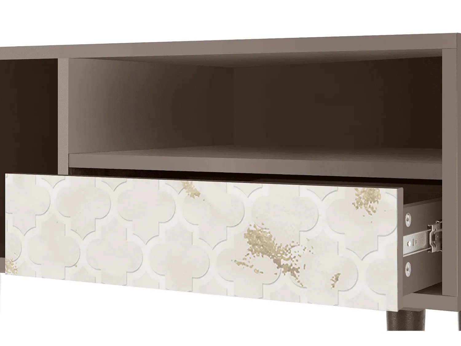 Móvel De Tv* Mueble de TV - 115х59х48 cm - T3 - Sahara desert, Latte Bege