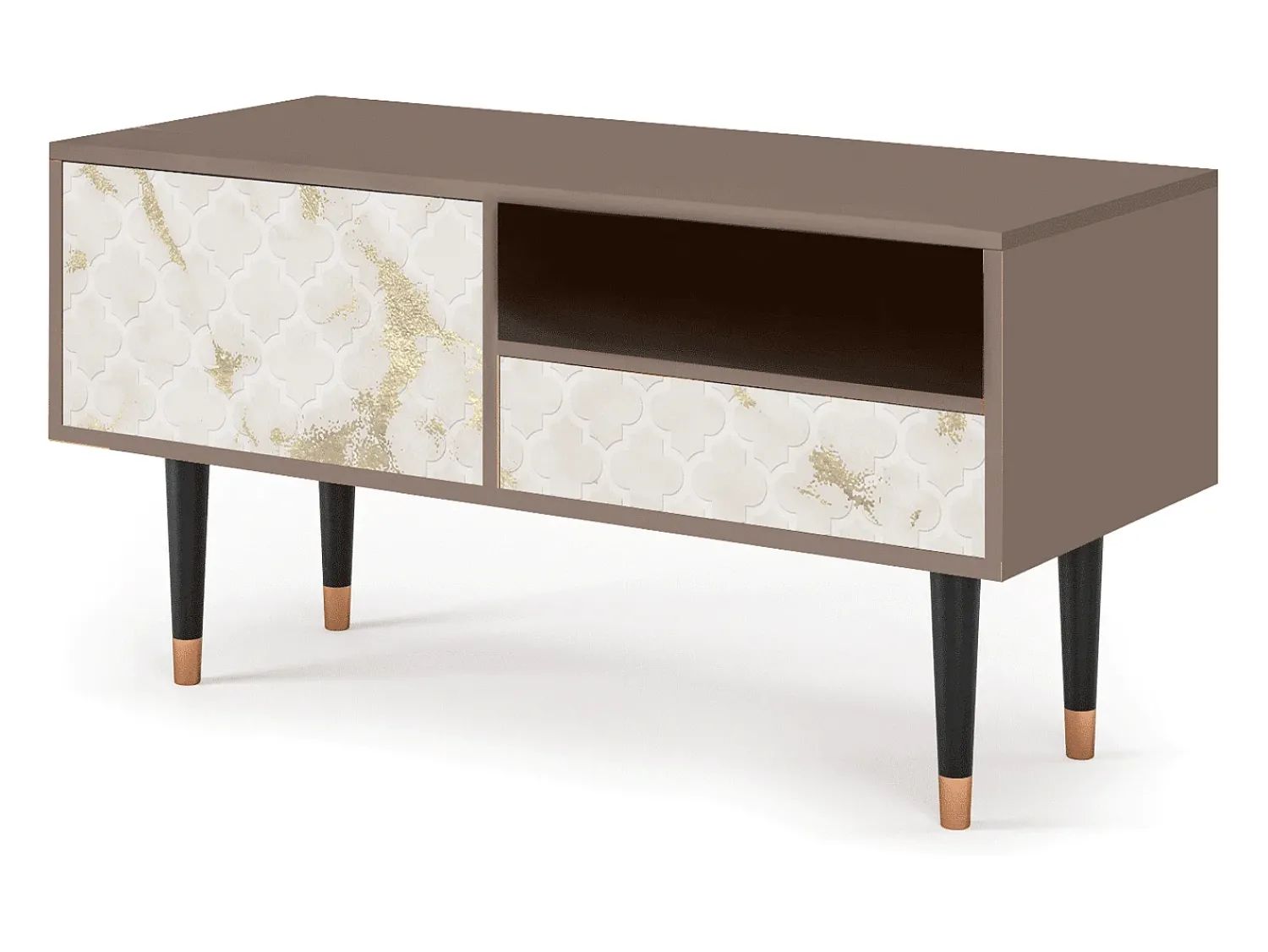 Móvel De Tv* Mueble de TV - 115х59х48 cm - T3 - Sahara desert, Latte Bege