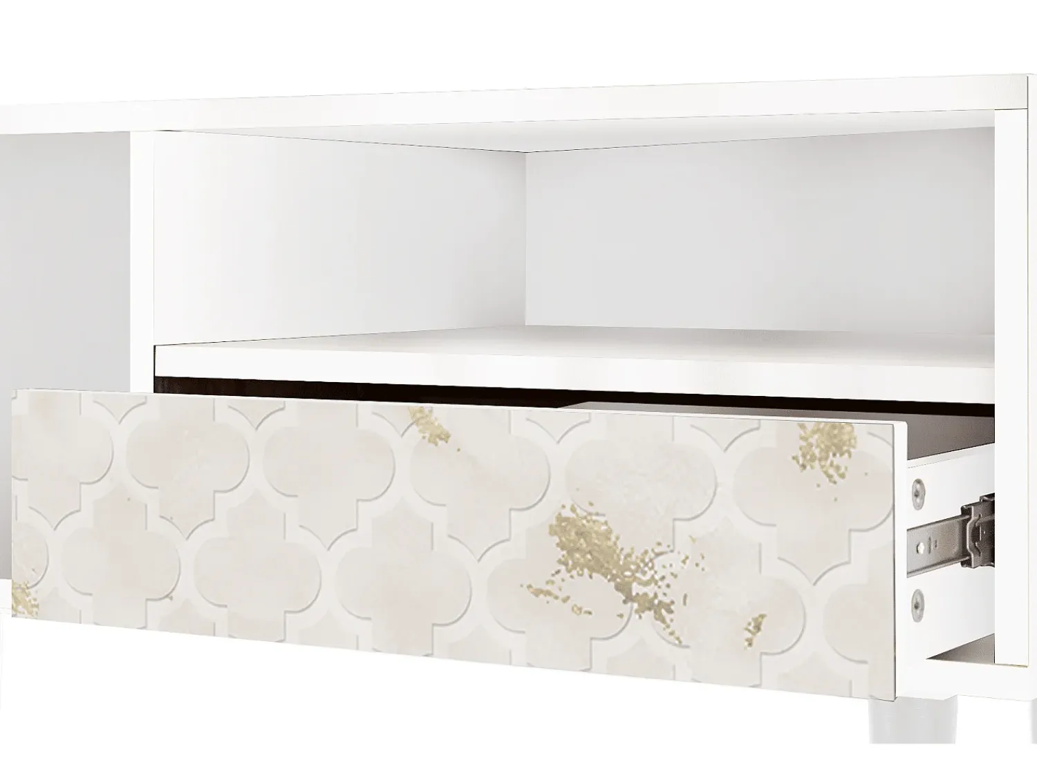 Online Mueble de TV - 115х59х48 cm - T3 - Sahara desert, Branco Bege